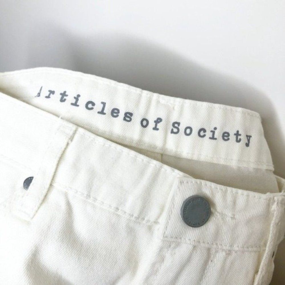 ARTICLES OF SOCIETY Ripped High Rise Shorts - Picture 6 of 7